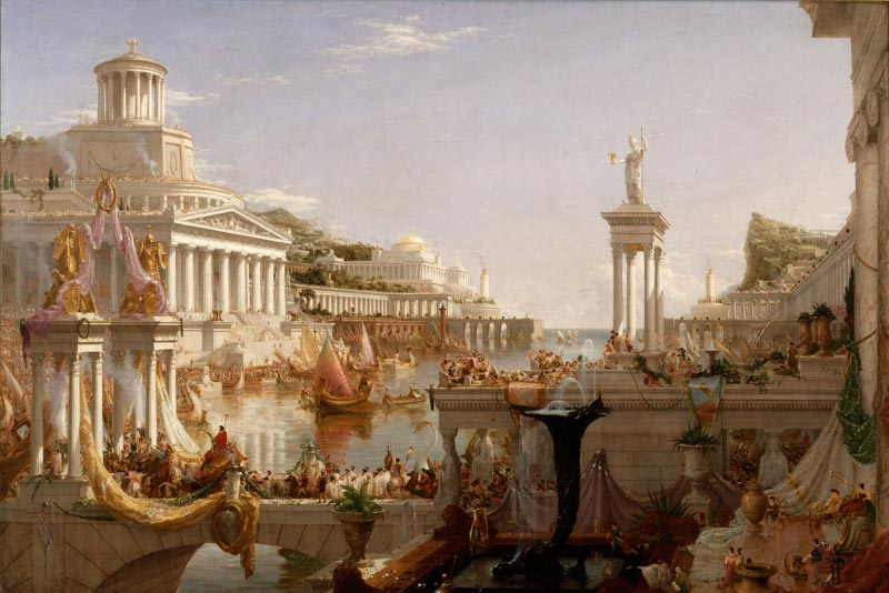 Thomas Cole, Il corso dell'impero - Il compimento dell'impero, 1836