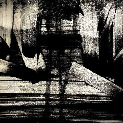 Edward Twohing, THINKING OF PIERRE SOULAGES IN WILTSHIRE (CHISBURY STORM), 2019