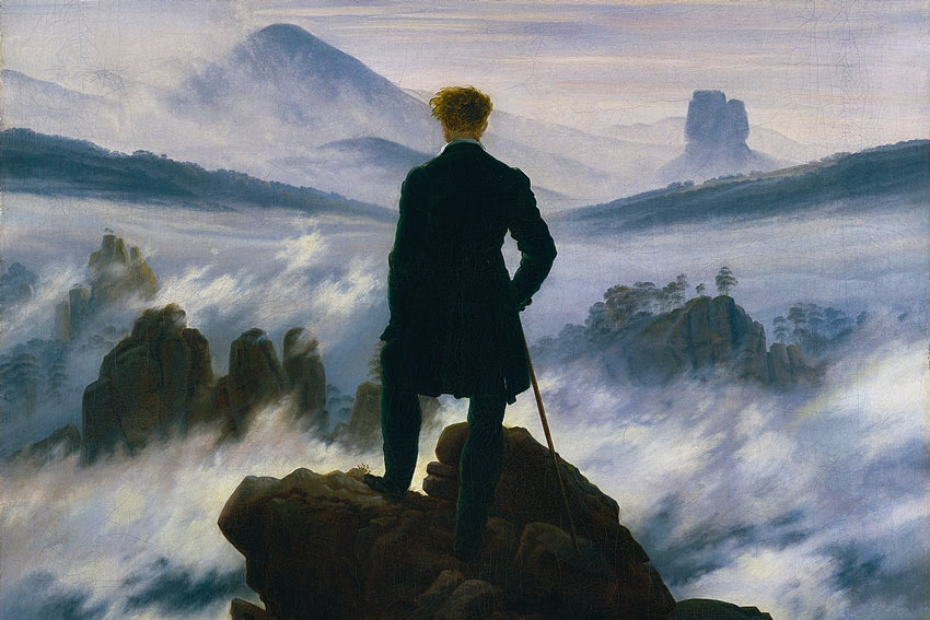 Poesia come smarrimento: Caspar David Friedrich Viandante nel mare di nebbia