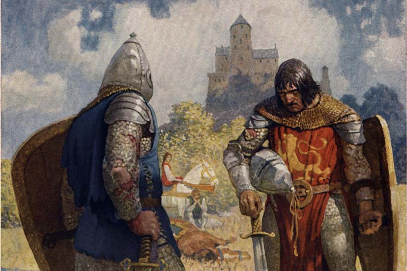 N.C. Wyeth Illustrazione per I paladini di Re Artu