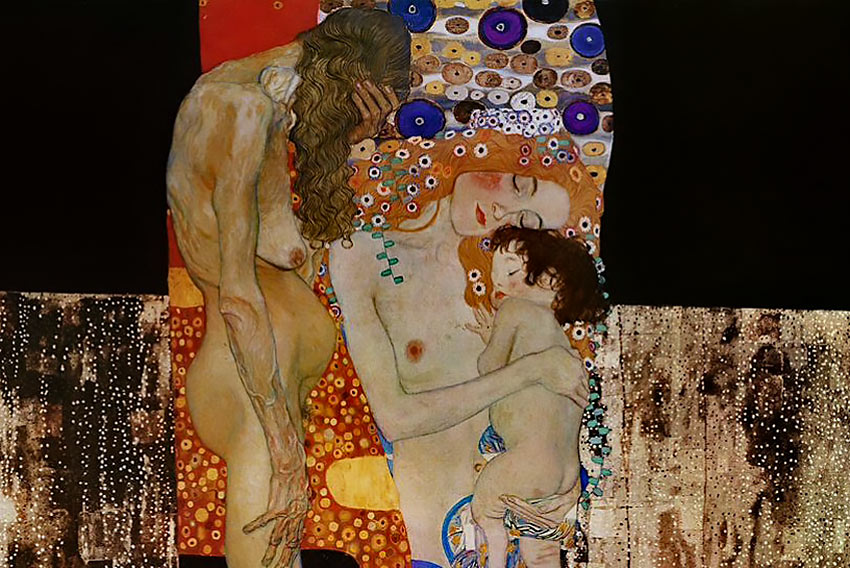 Vecchiaia: Le tre età della vita, Klimt