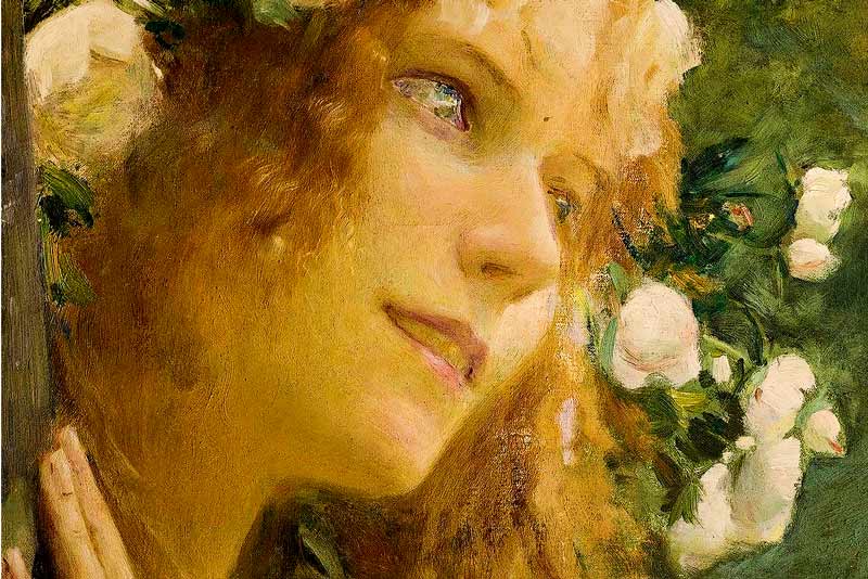 Gaston Bussiére, Ninfa (particolare) Fate