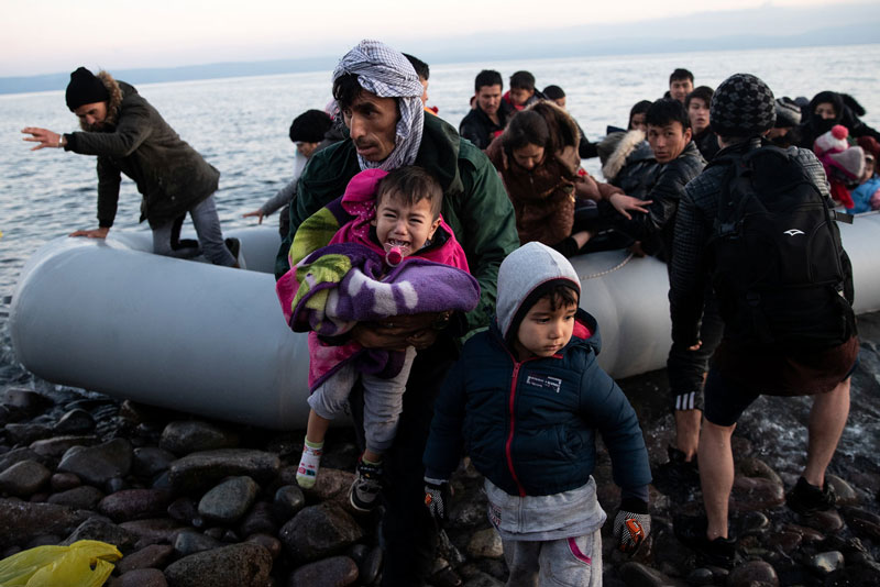 Migranti in grecia (credits: The New York Times)