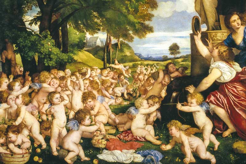 Tiziano Vecellio, Festa degli amorini, 1518-1519