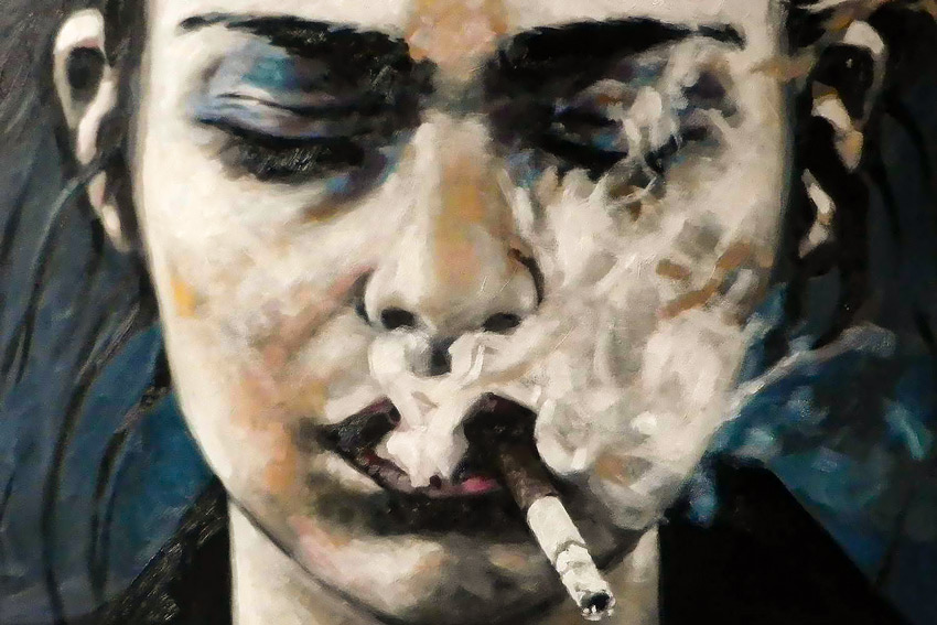 Thomas Saliot, Smoking face, 2012