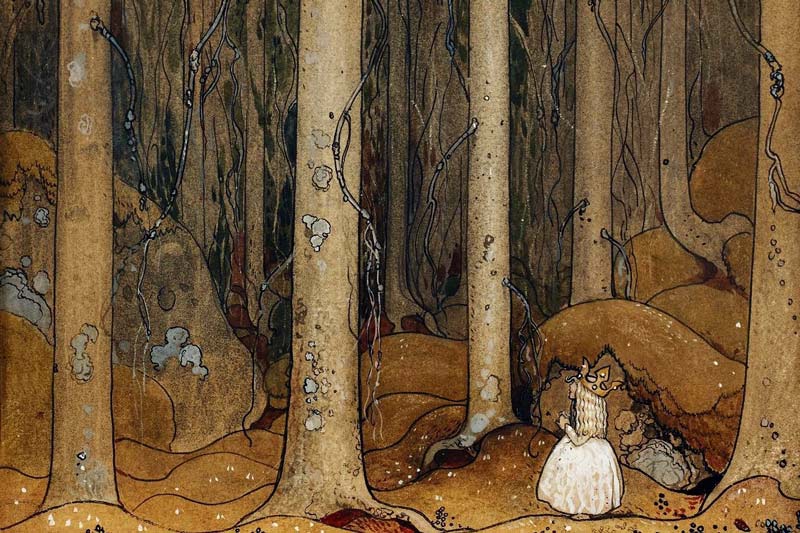 John Bauer, Principessa nel bosco, 1912