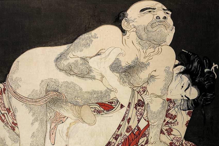 Kitagawa Utamaro, stampa dal libro Il canto della voluttà. 1786