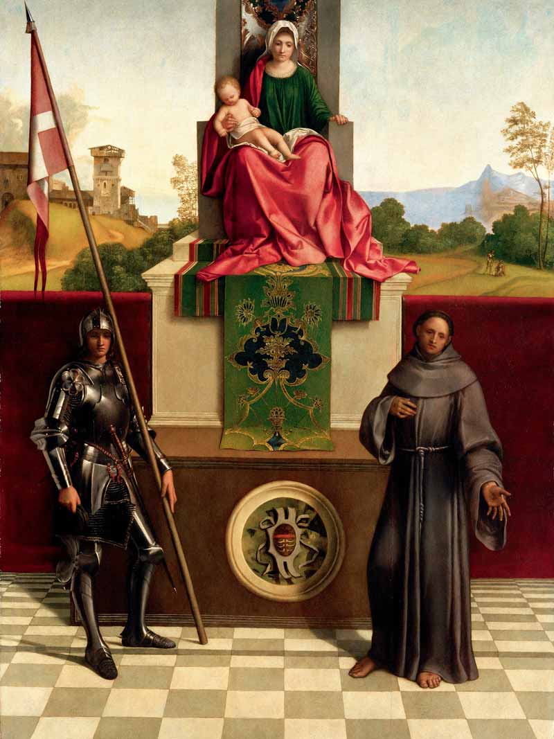 Giorgione, Pala di Castelfranco, tempera su tavola di pioppo, 1503