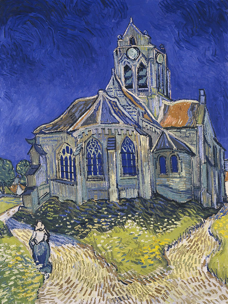 Vincent Van Gogh, La chiesa di Auvers Sur L'Oise 1890