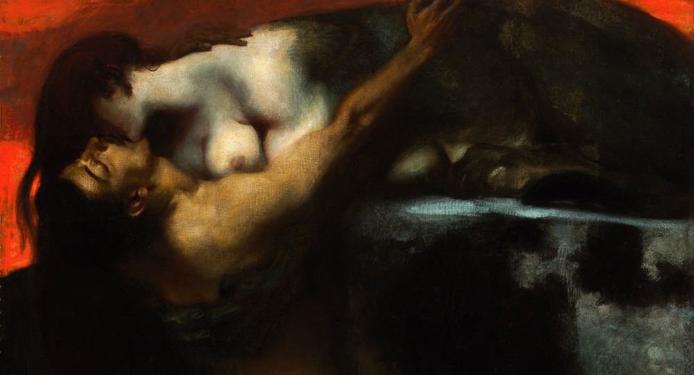 Franz-von-Stuck-Il-bacio-della-sfinge