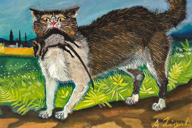 Antonio Ligabue, Gatto col topo
