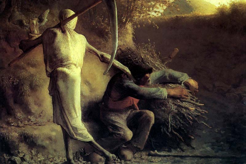 Jean Francois Millet, La morte e il taglialegna, 1849