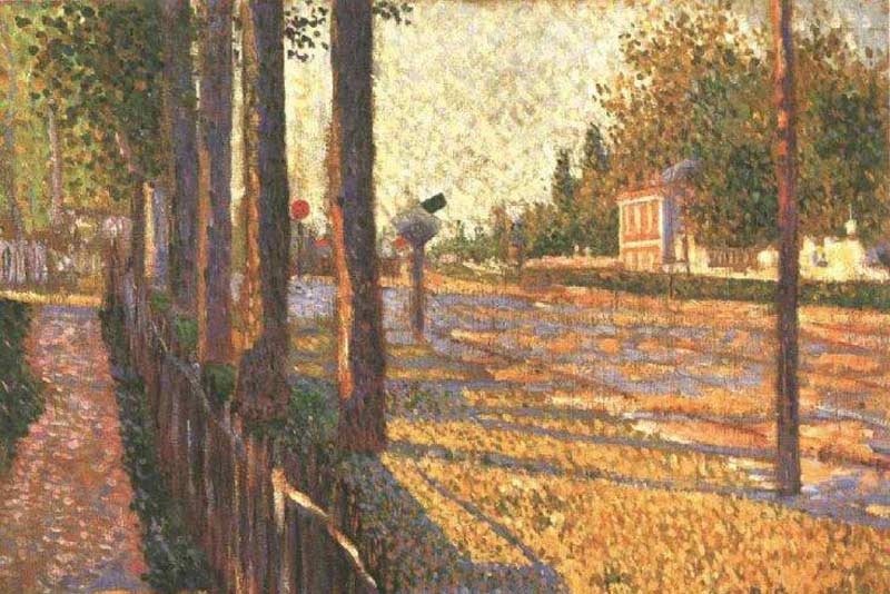 Paul Signac, La ferrovia di Bois-Colombes, 1886