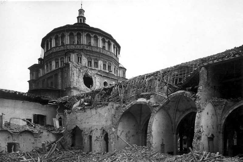 Santa Maria delle grazie bombardata