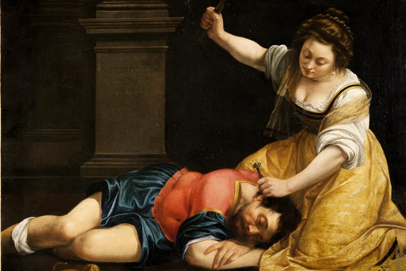 Artemisia Gentileschi, GIaele e Sisara, 1620