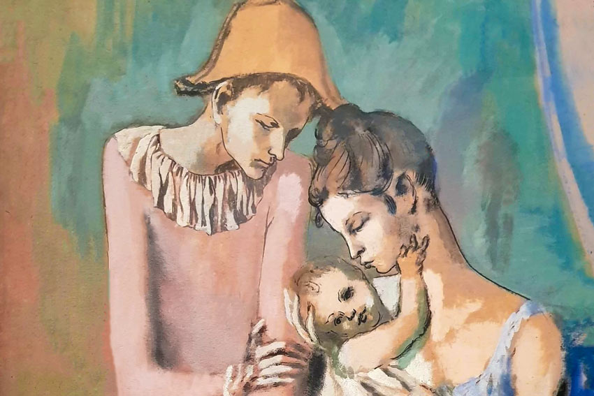 Pablo Picasso, La famiglia di arlecchino