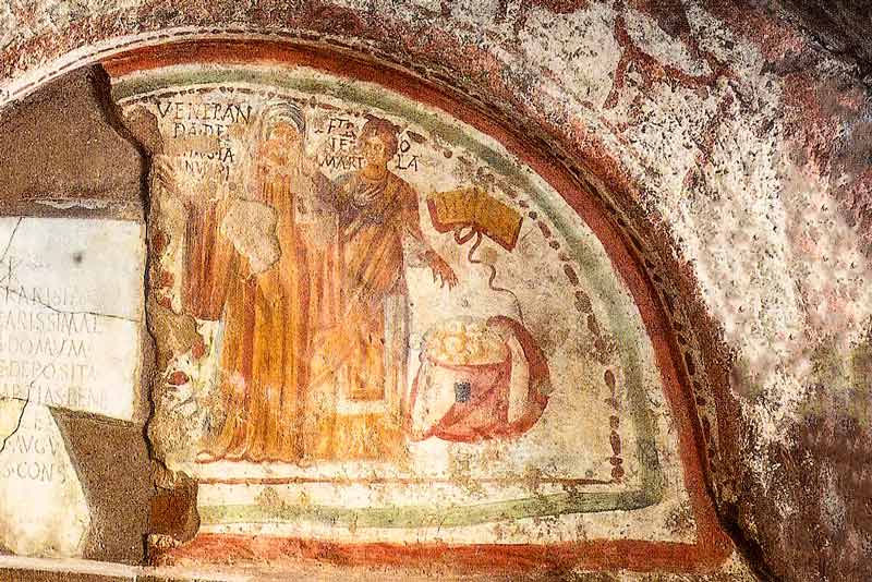 Veneranda e Petronilla catacombe di Domitilla