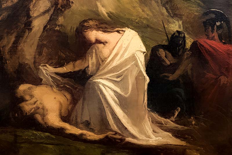 Benjamin Constant, Antigone davanti al corpo di Polinice, 1868