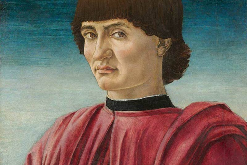 Andrea del Castagno, Ritratto d'uomo, 1450-1457 (particolare)