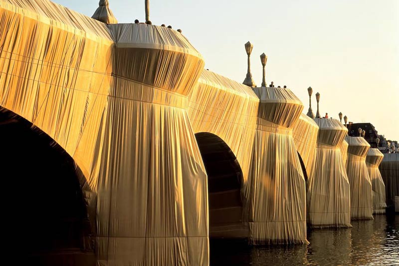 Christo, Jeanne-Claude, Wrapped Pont Neuf, 1985