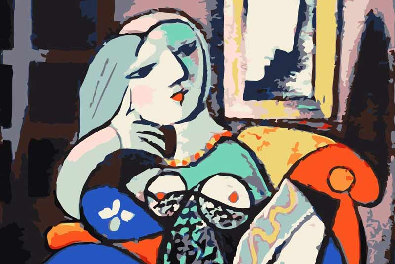 Pblo Picasso, donna con libro