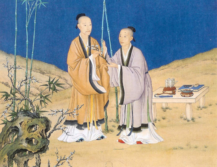 Anonimo, Yongzheng e Qianlong, fine XVIII secolo, inchiostro su seta. 