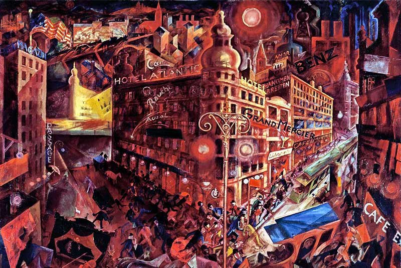 George Grosz, Metropolis. 1916-17 (particolare)