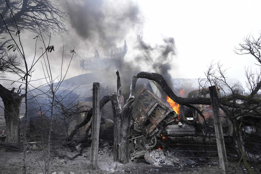 bombardamenti russi a Kramatorsk, febbraio 2022 (credits. Fattoquotidiano.it)