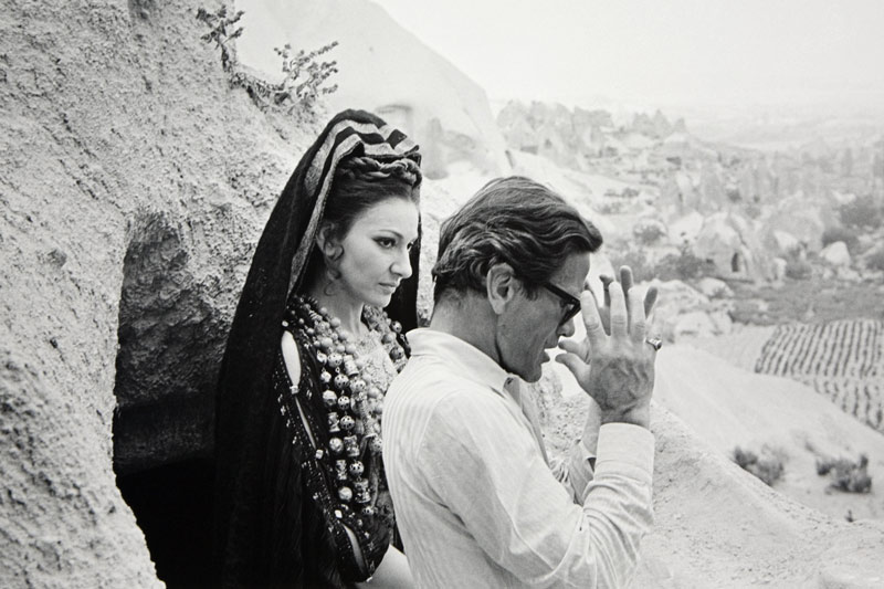 Pasolini e Maria Callas sul set di Medea, 1969