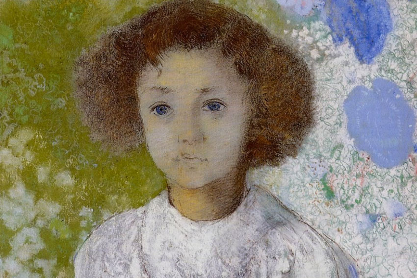 odilon redon, ritratto di geneieve de gonet da bambina