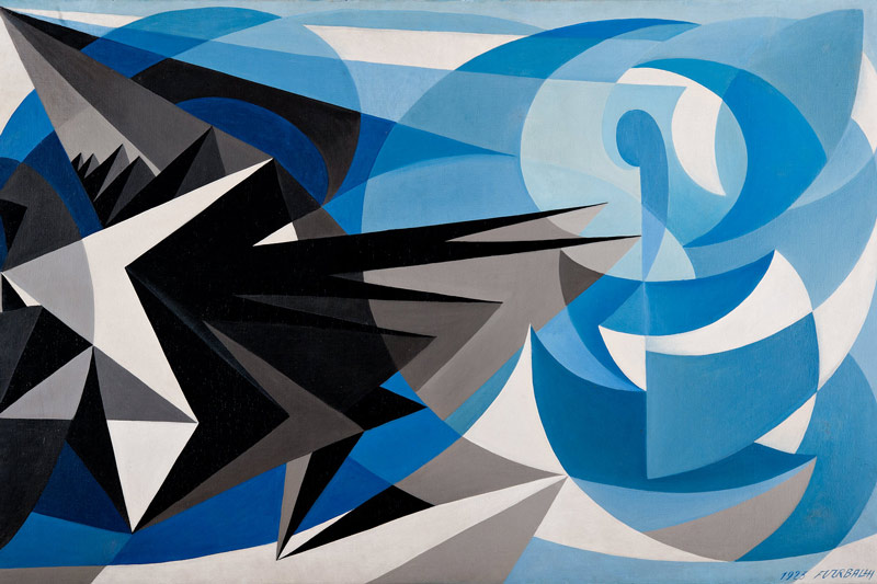 Giacomo Balla, Pessimismo e ottimismo, 1923, olio su tela, Galleria Nazionale d'Arte Moderna e Contemporanea, Roma. 