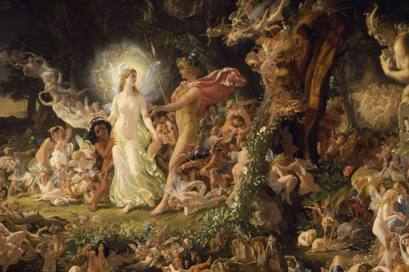 Joseph Noel Paton, Il litigio di Oberon e Titania, 1849, olio su tela, Gallerie nazionali di Scozia, Edimburgo