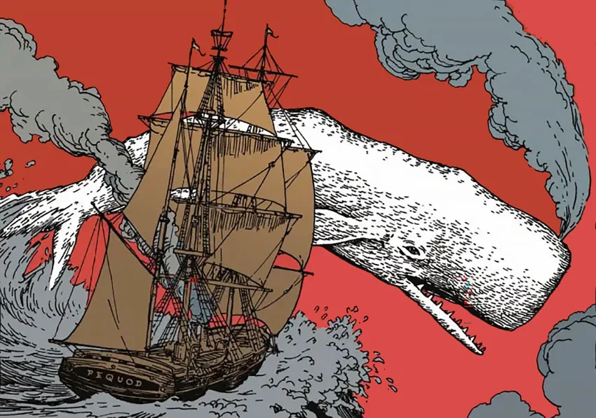 Moby Dick, illustrato da Tony Millionaire