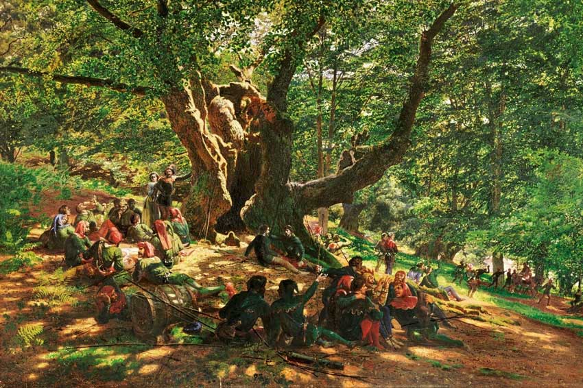 Edmund George Warren, Robin Hood and his Merry Men, 1859, olio su tela