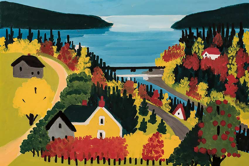 Maud Lewis, Untitled, olio su tela