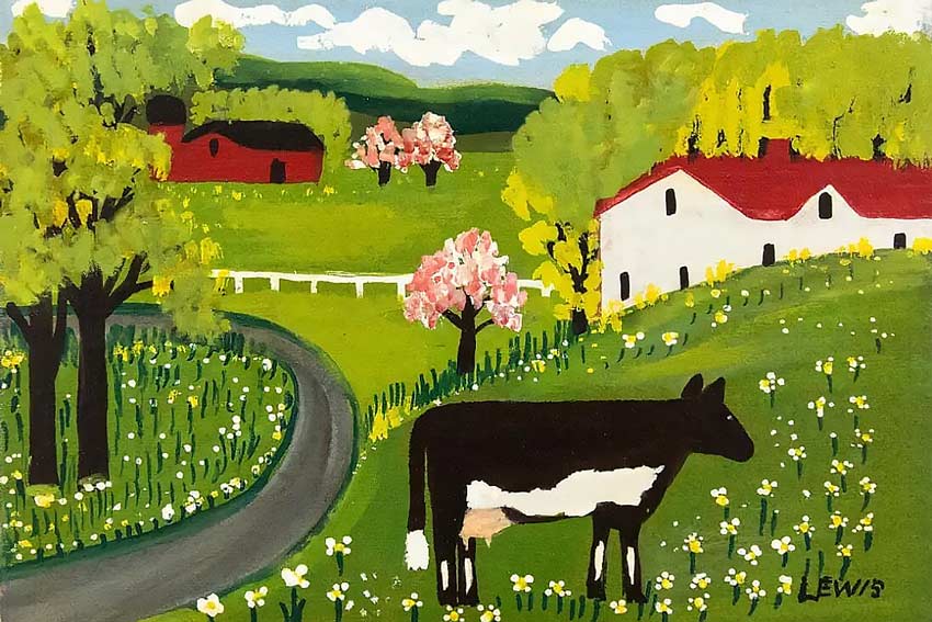 Maud Lewis, Cow in Springtime