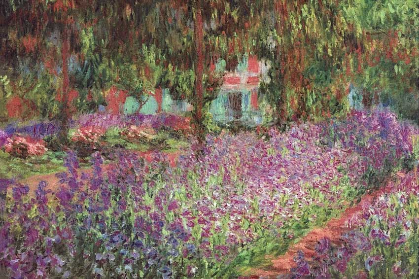 Claude Monet, Il giardino dell'artista a Giverny, olio su tela, 1900, Parigi, Musée d'Orsay. 