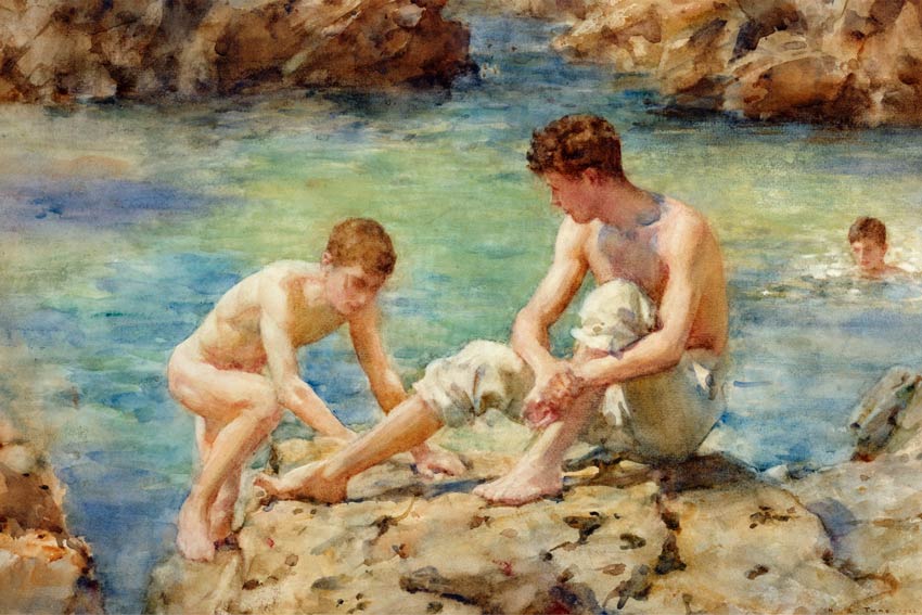 Henry Scott Tuke The Bathers 1922