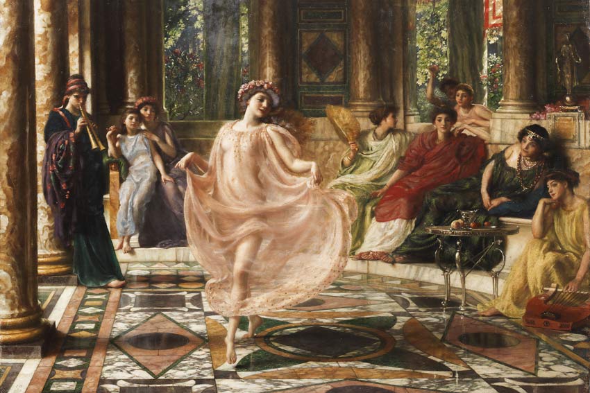 Sir Edward John Poynter The Ionian Dance Motus doceri gaudet Ionicos Matura virgo et fingitur artibus
