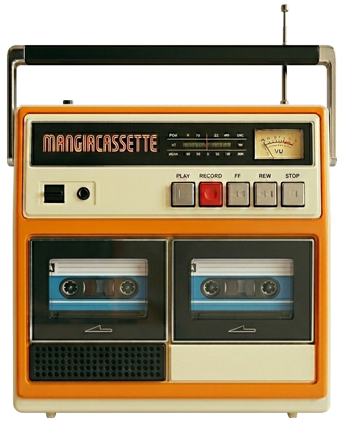Mangiacassette per il podcast Cover